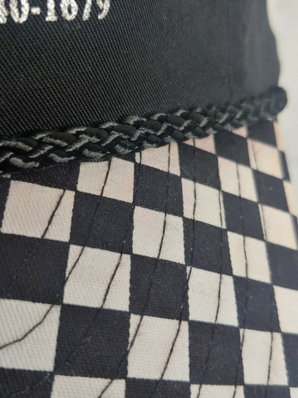 Vintage Nissin C&M Pallets New Orleans LA Checkered Black White Cap Retro Hat - Picture 11 of 12